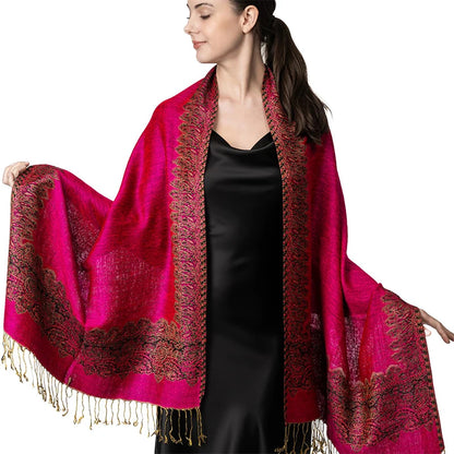 Damen Winterschal Kaschmir Plaid warm Pashmina Bandana Quaste Qualität