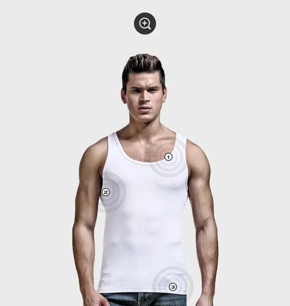 Ärmelloses Herren-Trainingsshirt mit gekämmter Textur – schnelltrocknend für Sport und Freizeit im Sommer