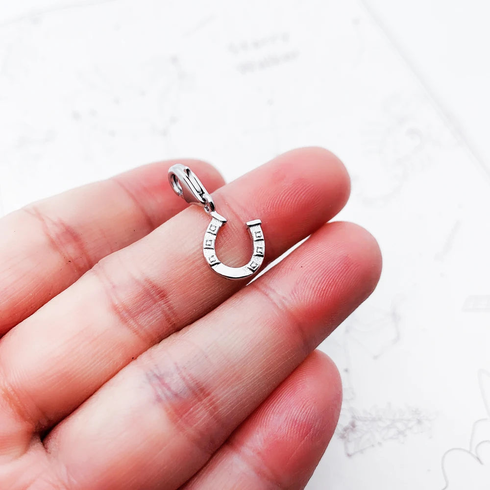 Damen-Charm Hufeisen Glück aus Sterlingsilber