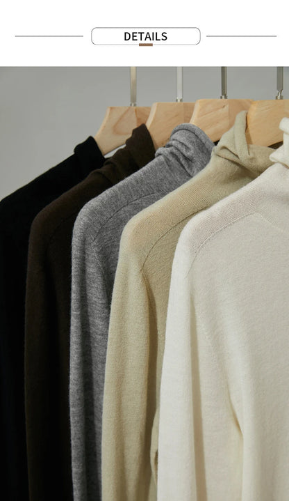Damen V-Ausschnitt Pullover 100 % Wolle Basic Herbst-Winter