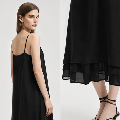 Elegantes Sommerkleid Für Damen Mit V-Ausschnitt Und Leichter Passform