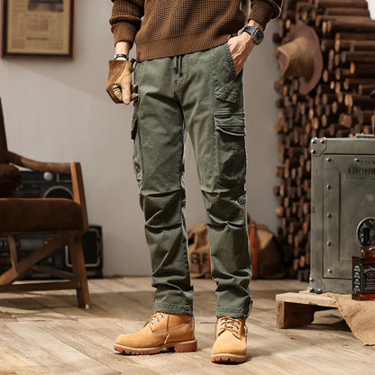Herren Cargo Hosen im militärischen Design mit mehrfarbiger Tarnung