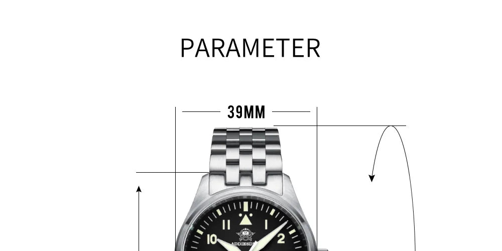 Herren-Taucheruhr mit C3-Leuchtmasse und NH35A-Automatikwerk