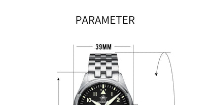 Herren-Taucheruhr mit C3-Leuchtmasse und NH35A-Automatikwerk