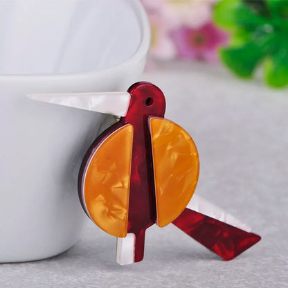 Brosche Hummer Vogel Acryl Harajuku Tier Corsage Clip Damen Kinder