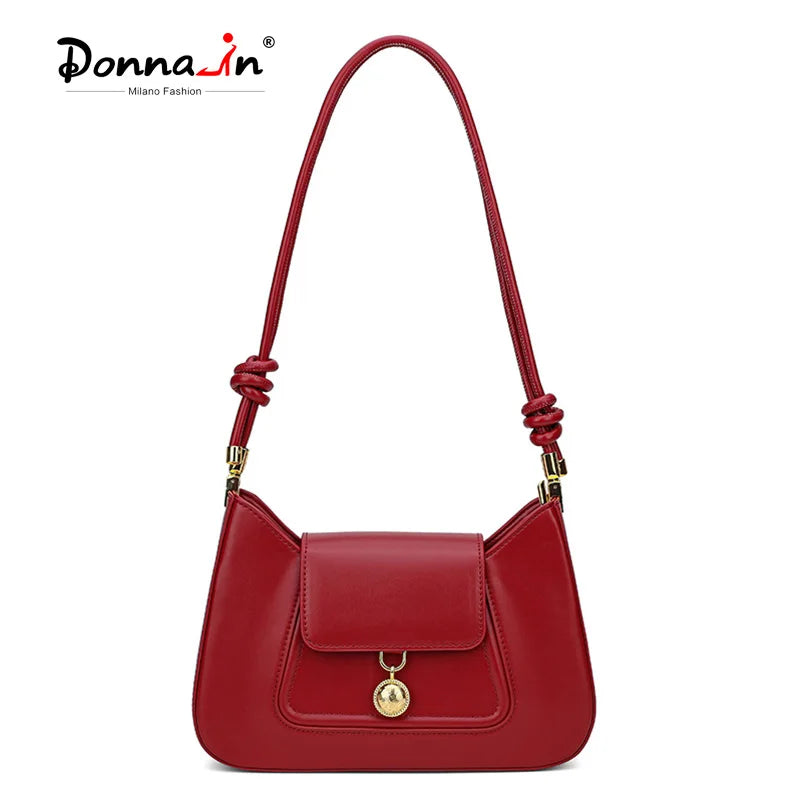 Spaltleder Schultertasche Rot | Alltagsbegleiter