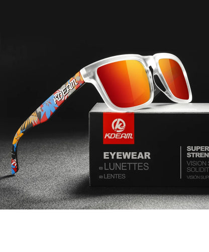 Sonnenbrille Outdoor polarisiert Farbverlauf winddicht Standardgröße Unisex