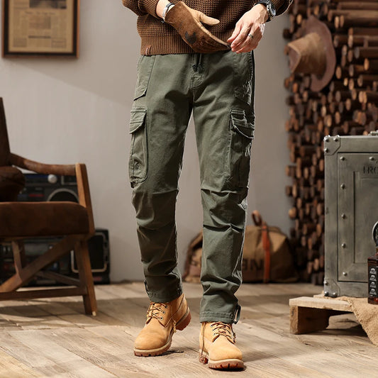 Herren Cargo Hosen im militärischen Design mit mehrfarbiger Tarnung