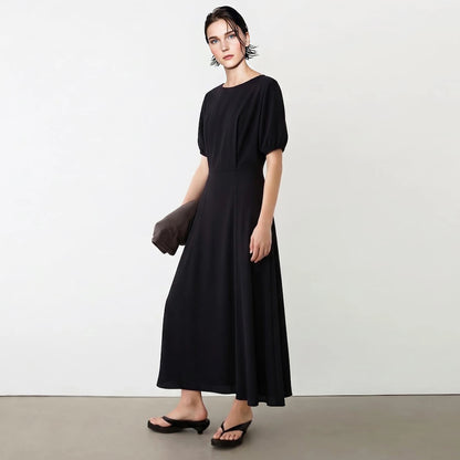 Elegantes Damen Sommerkleid Mit Knopfleiste Tailliertes A Linie Design