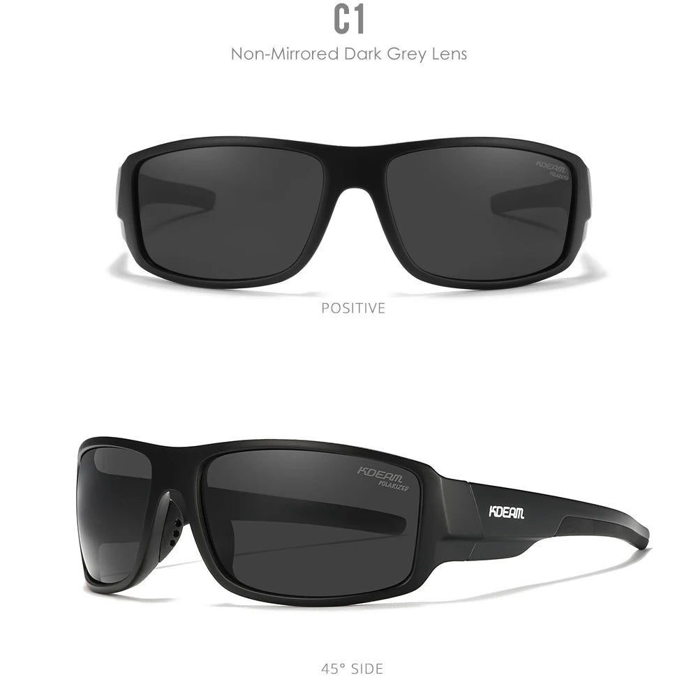 Sonnenbrille Sport polarisiert Cat.3 Druckmuster Rahmen Herren