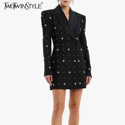 Ärmelloses, trägerloses Damen-Tunikakleid mit Patchwork-Falten im minimalistischen Design – modisch und elegant