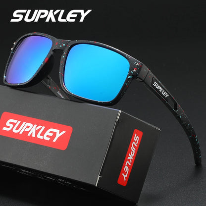 Sonnenbrille Sport quadratisch UV400 polarisiert winddicht Herren