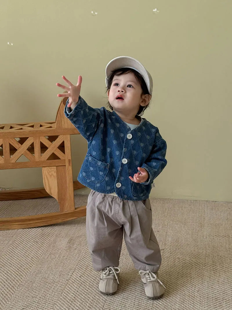 Kinder Casual Hosen aus Denim in Blau für Jungen im Herbst