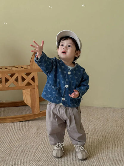 Kinder Casual Hosen aus Denim in Blau für Jungen im Herbst