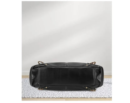 Damen-Schultertasche aus PU mit Reißverschluss Großes Fassungsvermögen und Innenfächern für Alltag