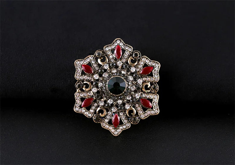 Brosche Metall Barock Vintage Retro Palast Revers Pin Unisex Party