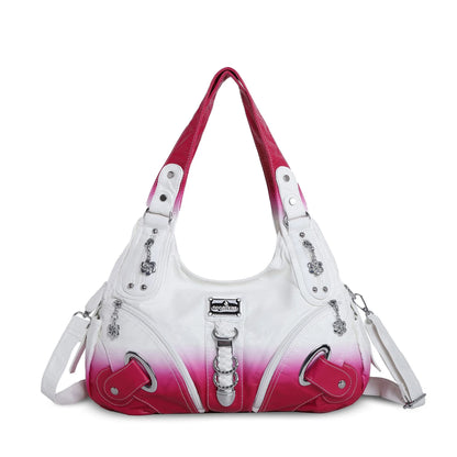 Damen-Handtasche Tie-Dye Muster und weiches Obermaterial Alltagsbegleiter für Alltag und Freizeit