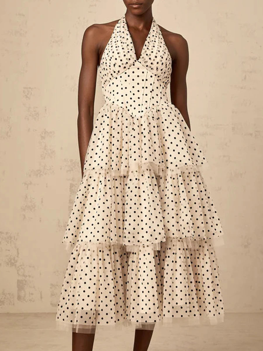 Elegantes Damenkleid mit Rundhalsausschnitt und langen Ärmeln im Patchwork-Design – figurbetont und transparent