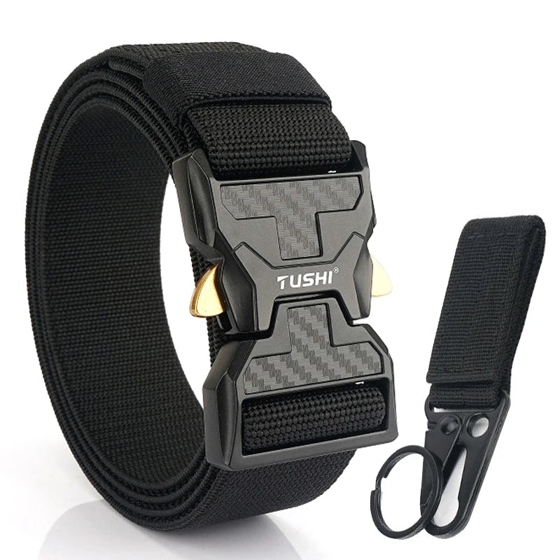 Herren-Stretch-Gürtel mit Schnellverschluss aus Metall 105-125 cm Ideal für Alltag und Arbeit
