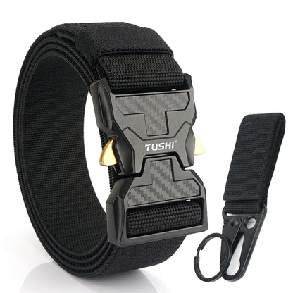 Herren-Stretch-Gürtel mit Schnellverschluss aus Metall 105-125 cm Ideal für Alltag und Arbeit