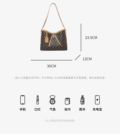 Damen Schultertasche Aus PVC Mit Reißverschluss Mode Signatur Geschenk