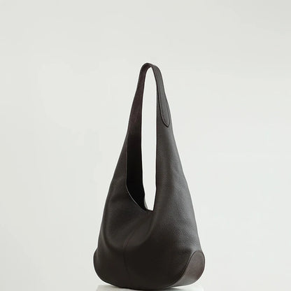 Burgunderroter Leder-Tote | Beutel Im Hobo-Stil