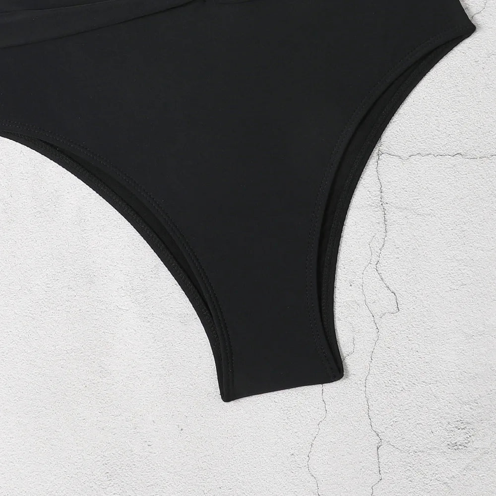 Sexy Damen-Bikini-Set mit Bräunungseffekt – dreiteiliges Badeanzug-Set für Strand und Pool