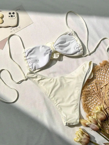 Dreiteiliges Damen-Bikini-Set im brasilianischen Stil – ideal für Strand und Pool