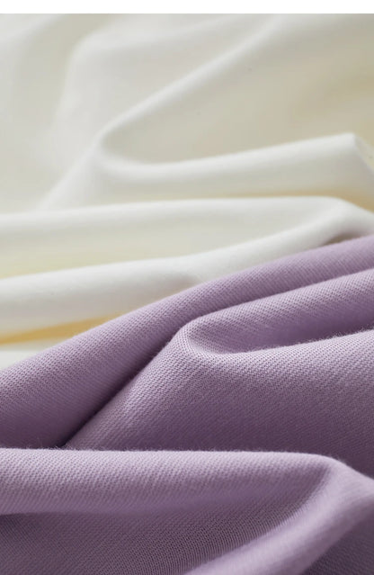 Damen T-Shirt mit elastischen Flare-Ärmeln und Perlen-Stickerei im minimalistischen Stil