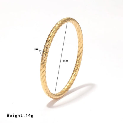 Damen-Armreif rund 65mm aus Edelstahl