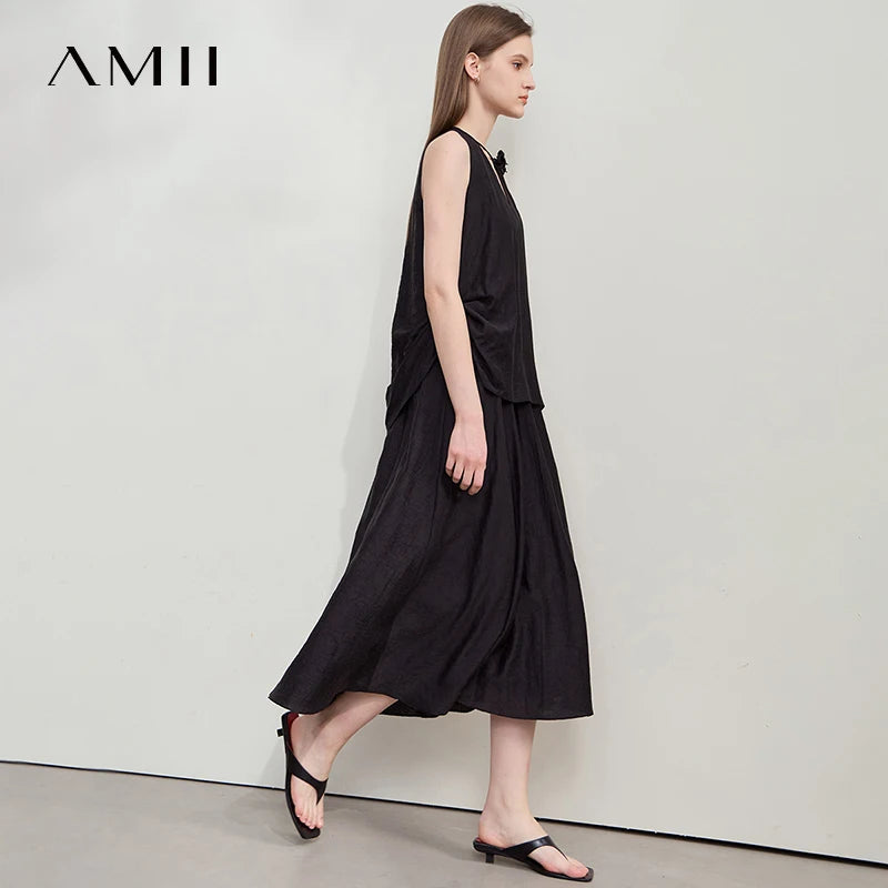 Zeitloses Bürokleid Damen Mit Stabilisiertem V-Ausschnitt Und A-Linie