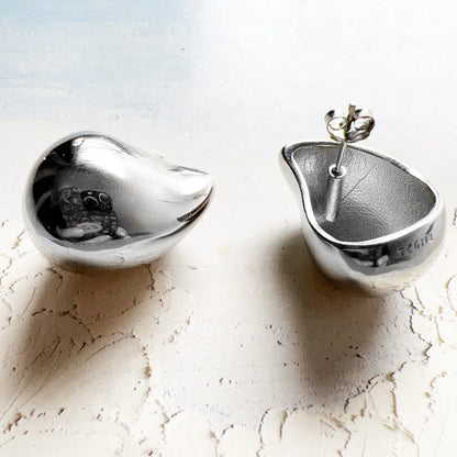 Damen-Ohrtropfen Wassertropfen Herbst trendig aus Sterlingsilber