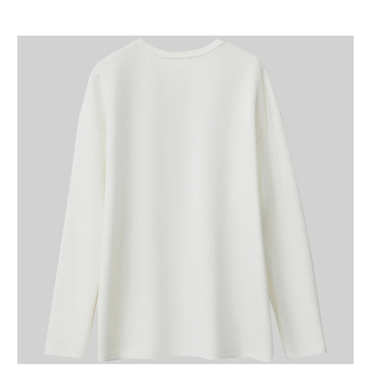 Damen T-Shirt im minimalistischen Stil mit Rundhalsausschnitt und Druckdesign