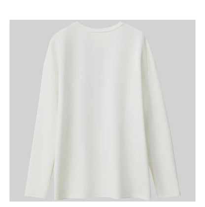 Damen T-Shirt im minimalistischen Stil mit Rundhalsausschnitt und Druckdesign