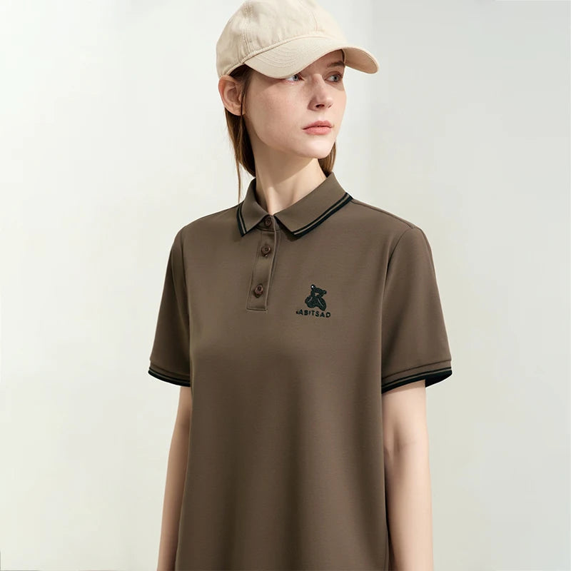 Stylisches Polokleid Für Damen Mit Farbblock Look Und Komfort