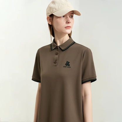 Stylisches Polokleid Für Damen Mit Farbblock Look Und Komfort