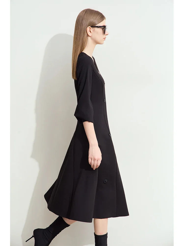 Elegantes Strickkleid Für Damen Minimalistisch Zeitlos