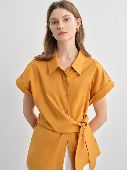 Satin-Glanz T-Shirt mit Rundhalsausschnitt – Slim Fit in Pink oder Schwarz für den Sommer
