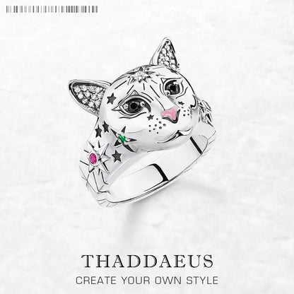 Damen-Ring Magic Cat Böhmen II aus Sterlingsilber
