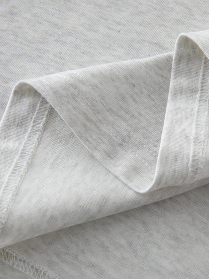 Plus Size Damen T-Shirt mit 3D-Schleife & Vogelmotiv – Sommerliches Kurzarmshirt mit abstraktem Print