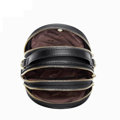 Damen Umhängetasche aus Leder kleine Mini Crossbody-Tasche
