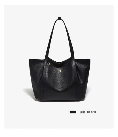Damen-Tote-Tasche aus Rindleder mit großer Kapazität und leichtem Gewicht für Pendeln und Alltag