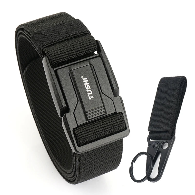 Herren-Gürtel aus Nylon mit Magnetische Schnalle und Schnellverschluss für Alltag und Freizeit