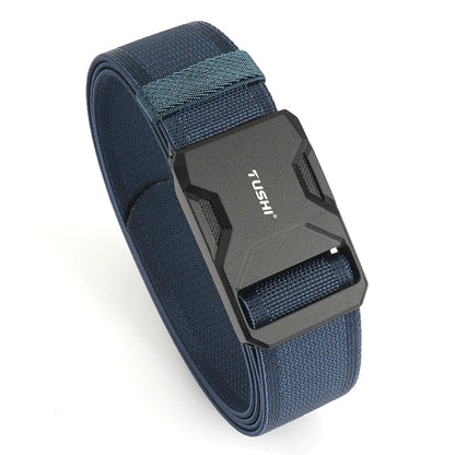 Herren-Gürtel aus Nylon mit magnetischem Schnellverschluss und elastischem Bund 35mm Breite