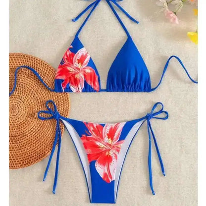 Roter Bikini-Set mit Push-up-Effekt – Sexy Bademode für den Strand und Pool