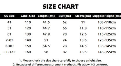 Kinder Polo Shirts Sommer Kurzarm Baby Mädchen Print T Top Shirt Schule Kleidung 4T-12T Kinder baumwolle T-shirts