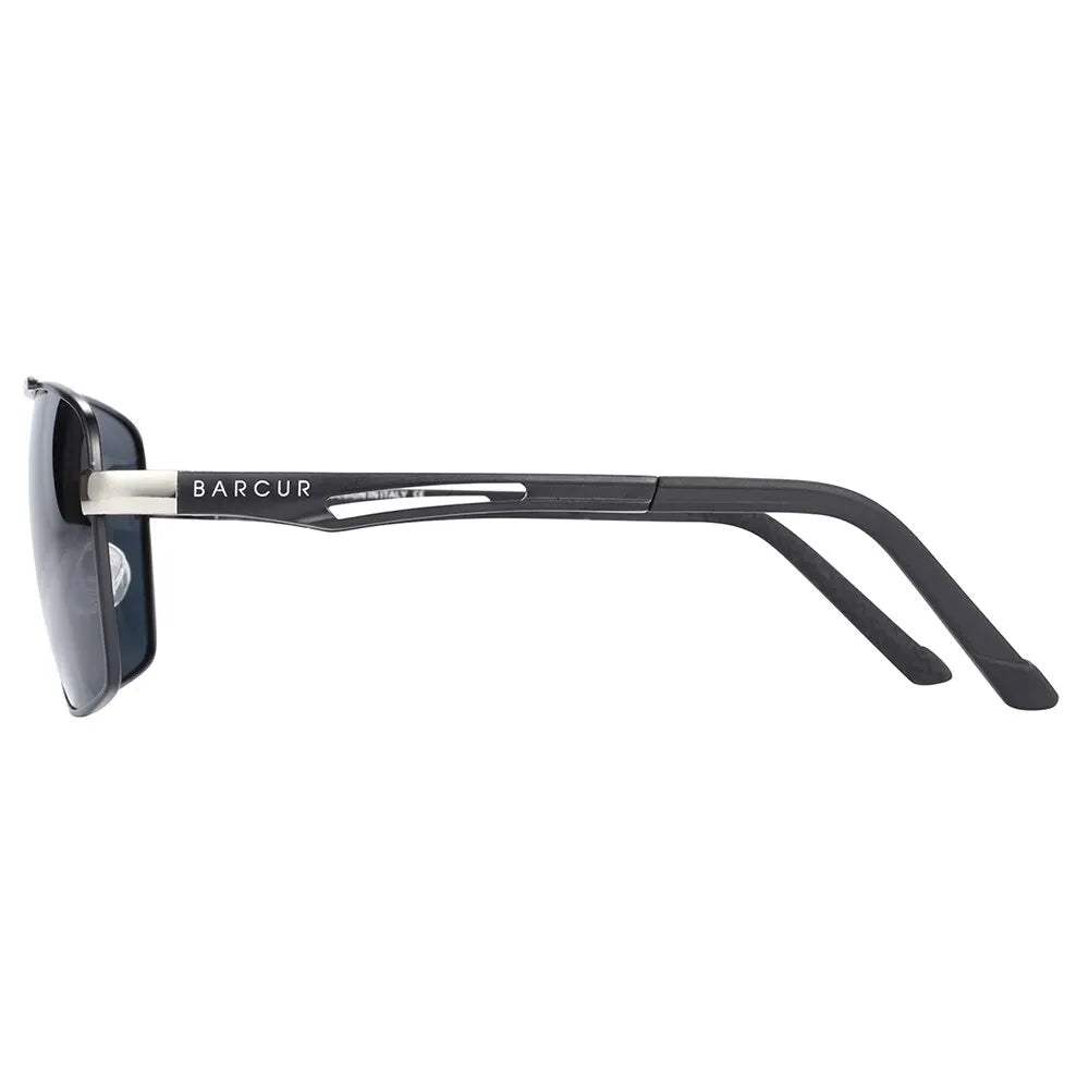 Sonnenbrille Pilot Edelstahl HD polarisiert UV400 Spiegel Herren C