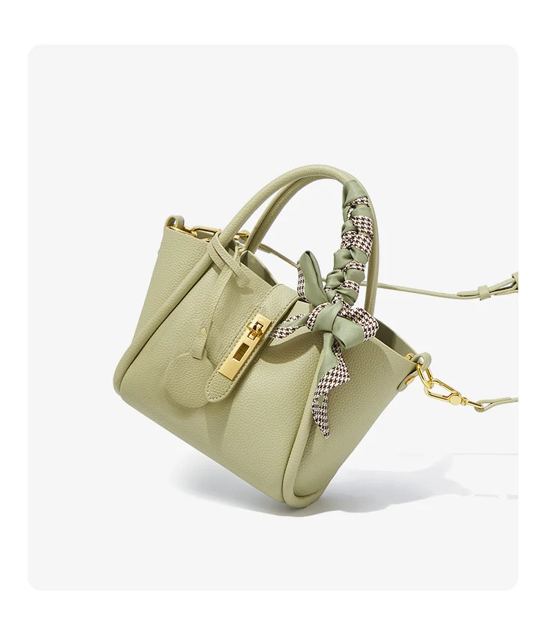 Damen Handtasche aus Split-Leder im Crossbody-Stil Luxus