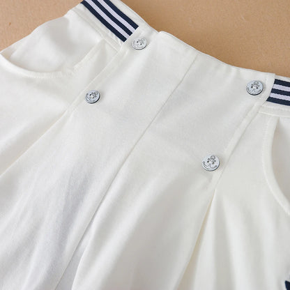Kinder Mädchen Sommer Shorts Schule Kinder Adrette Elastische Taille Baumwolle Hosen Nette Baby Kleidung