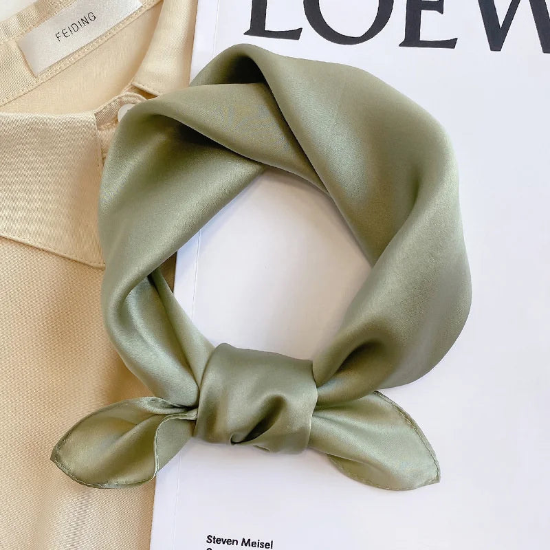 Damen Seidenschal Wraps Halstuch Foulard Pashmina Hijab Bandana vielseitig